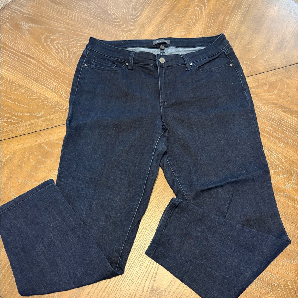 The Limited Dark Indigo Straight Leg Jeans